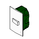 Vista da família Interruptor (1 tecla) 4×2 – Drywall no Revit